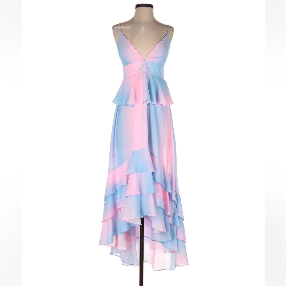 Buddy Love Pastel Pink and Blue Midi Dress